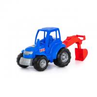 Трактор "Чемпион" (синий) с лопатой (в сеточке) 84736