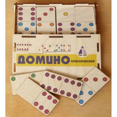 Игра "Домино Классическое" цвет, коробка 6201081
