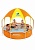 Каркасный круглый бассейн 244х51 см, 1688 л, с навесом, оранжевый, Bestway, арт. 56432