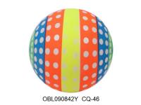 мяч пластизоль 23 см 3 цвета (цена за 1 шт) CQ-46