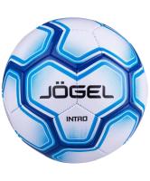 Мяч футбольный Intro №5, белый/синий