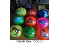 мяч пластизоль 23 см 10 видов (цена за 1 шт) 55CQ-21