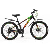Велосипед 24" Pulse Lite MD-3000, цвет черный/оранжево/зеленый 21304