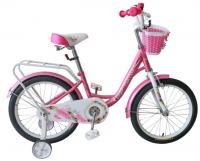 Велосипед TechTeam Firebird 14" бело-розовый (сталь) 18448