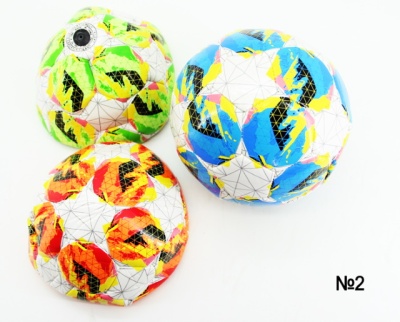 мяч футбольный размер 2 PVC 2,5 мм 3 цвета 100г 25543-53C