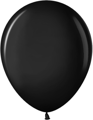 Шарик К Шар (12"/30см) Черный пастель.100шт. КВП