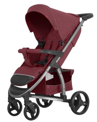 Детская коляска  CARRELLO  Vista CRL-8505 Ruby Red red logo