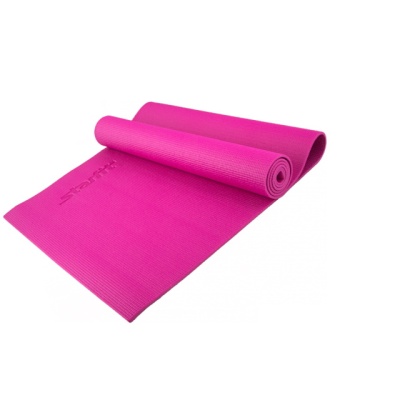 Коврик для йоги STARFIT FM-101 PVC 173x61x0,5 см, розовый 1/16