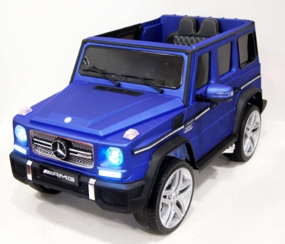 Детский электромобиль Mercedes-Benz G65 синий глянец