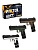 Пистолет, в комплекте: мягкие пули 10шт., предметы 8шт., коробка, в ассорт 21110