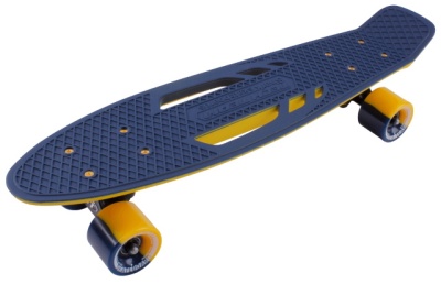 Скейтборд пластиковый Shark 22 blue/yellow 1/4 TSL-405M 17062