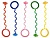 Скакалка Змейка, Диск  PVC со  светом, 1/орр, 5 цветов  микс в ассорт. 636252
