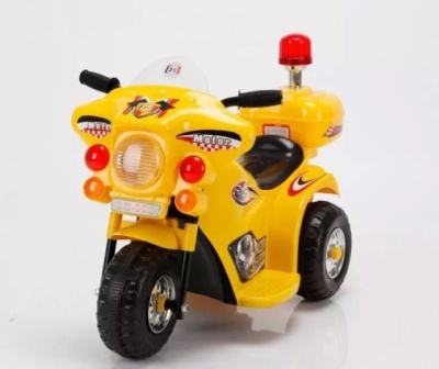 Детский электромотоцикл 998 желтый