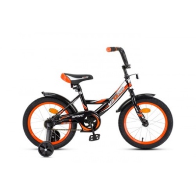 Велосипед SPORT-16-6 (черно-оранжевый)