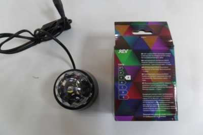 Настольный светильник Disco RGB 3W шнур питания в компл. 32455