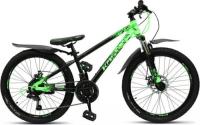 Велосипед 24" KMS Lite MD-3300, цвет зелено/черный 21261