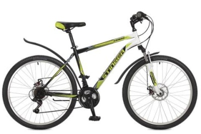 Велосипед Stinger 26" Caiman D; 18"; зеленый 17282