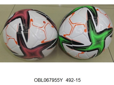мяч футбольный PVC размер 5 280 г 4 цвета 492-15