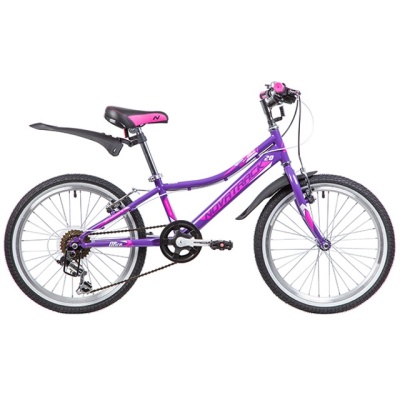 Велосипед NOVATRACK 20", ALICE, фиолетовый, сталь, 6-скор, V-brake 17131