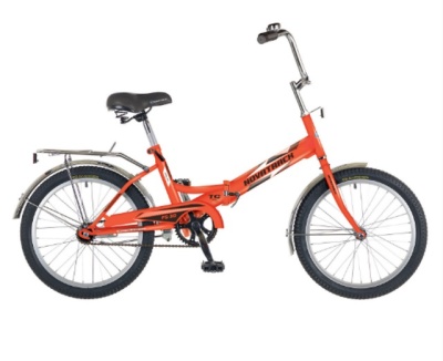 Велосипед NOVATRACK 20" складной, FS30, оранжевый, тормоз нож. 17457