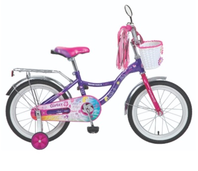 Велосипед 16", Little Girl zz, фиолетовый, торм.нож. 17075